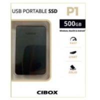 CIBOX P1 USB Portable SSD 256 Go Noir (Disque dur externe SSD/)